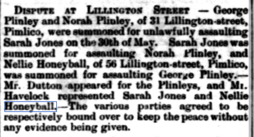 Dispute at Lillington Street, 12 June 1896